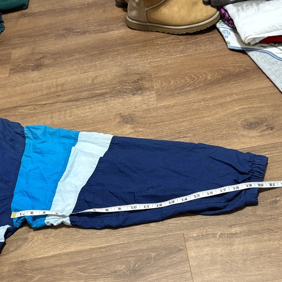 Vintage Wilson Colorblock 90’s Shades of Blue Zip-Up Jacket - Picture 10 of 11